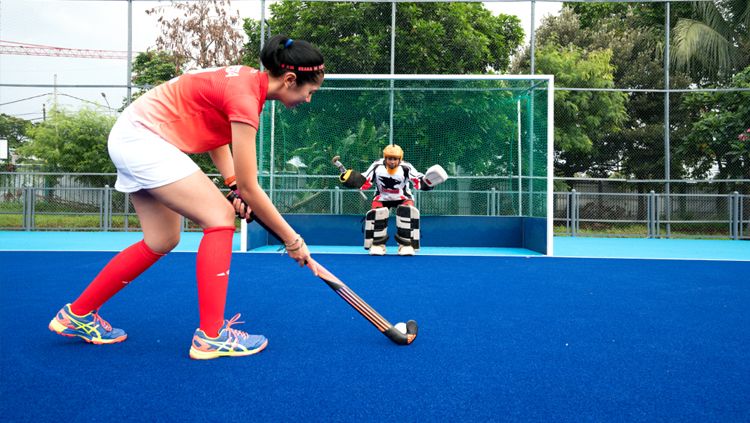 Lapangan hoki Senayan yang akan digunakan di ajang Asian Games 2018. Copyright: &copy; gbk.id