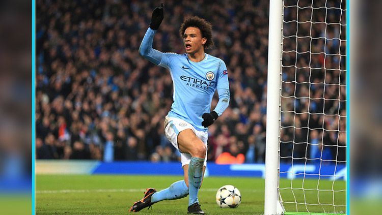 Leroy Sane, gelandang serang Manchester City. Copyright: © Sky Sports