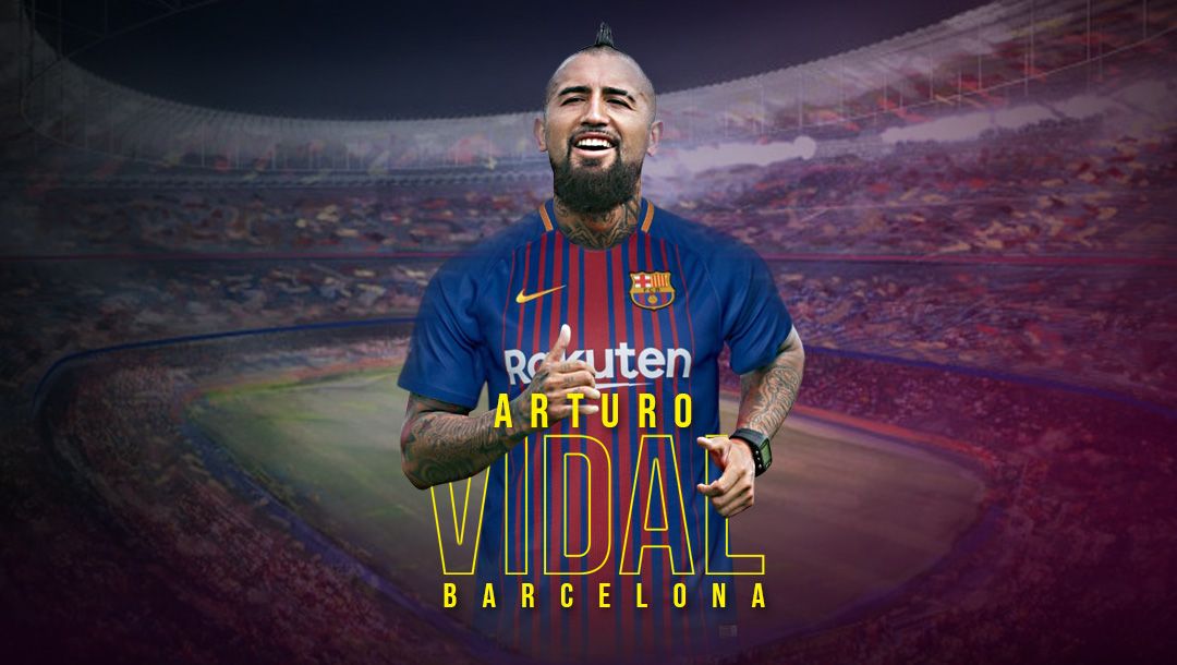 Arturo Vidal Resmi Barcelona Copyright: © Grafis:Yanto/Soicaumienbac.cc