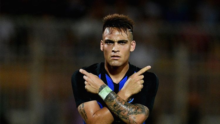 Klub LaLiga Spanyol, Barcelona, kabarnya siap menebus klausul pelepasan bintang Inter Milan, Lautaro Martinez. Copyright: © Getty Images