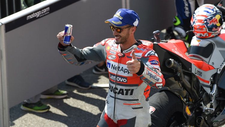 Andrea Dovizioso, pembalap MotoGP dari Tim Ducati. Copyright: © Getty Images