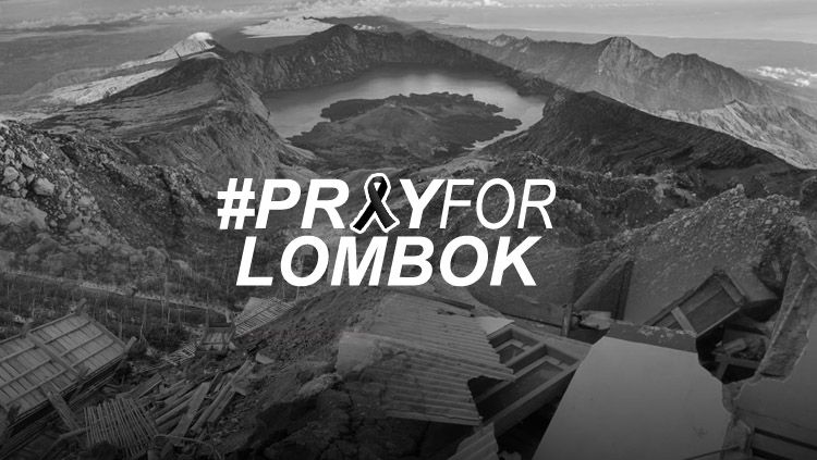 PrayForLombok. Copyright: © INDOSPORT