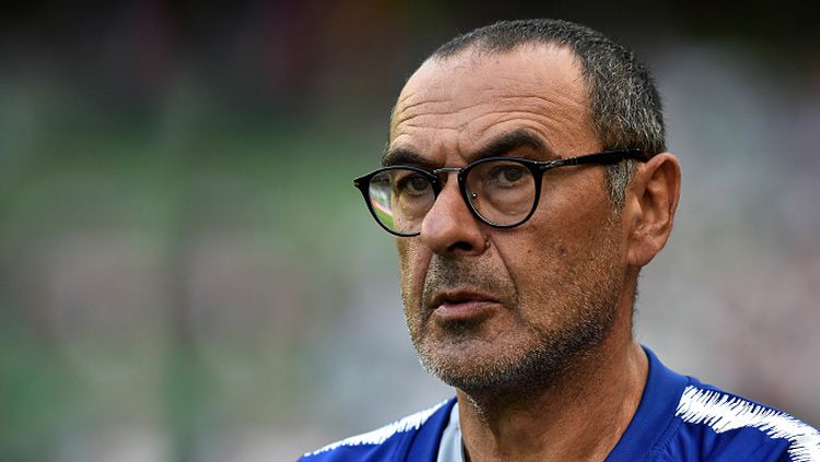 Maurizio Sarri, pelatih Chelsea. Copyright: © Getty Images