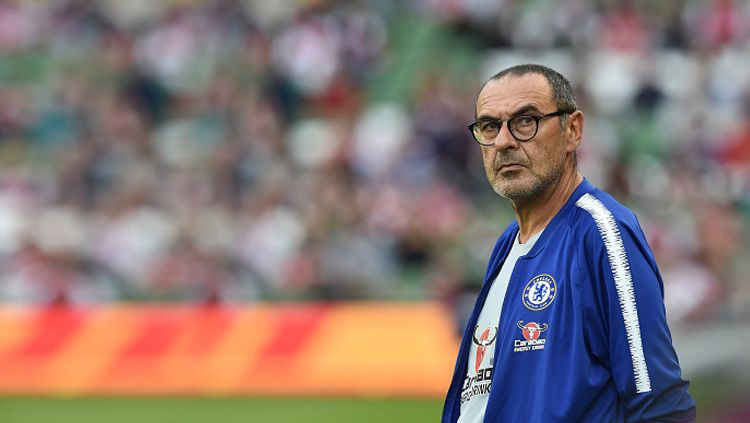 Maurizio Sarri, pelatih baru Chelsea. Copyright: © Getty Images