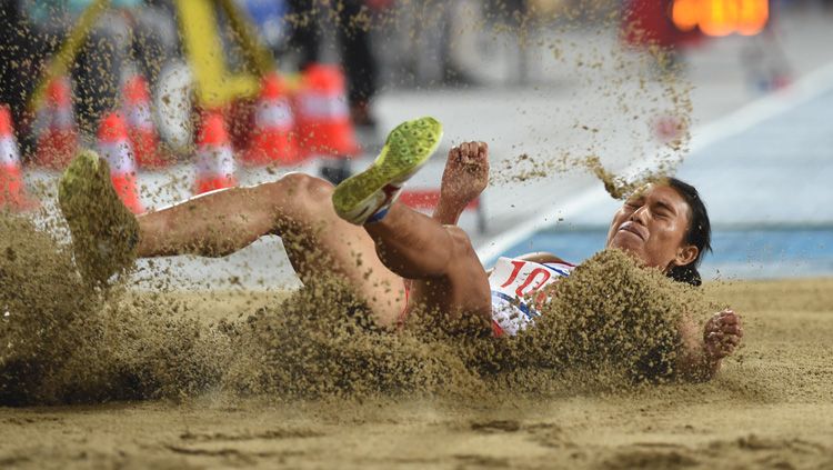Atlet atletik putri Indonesia, Maria Londa. Copyright: © Getty Images