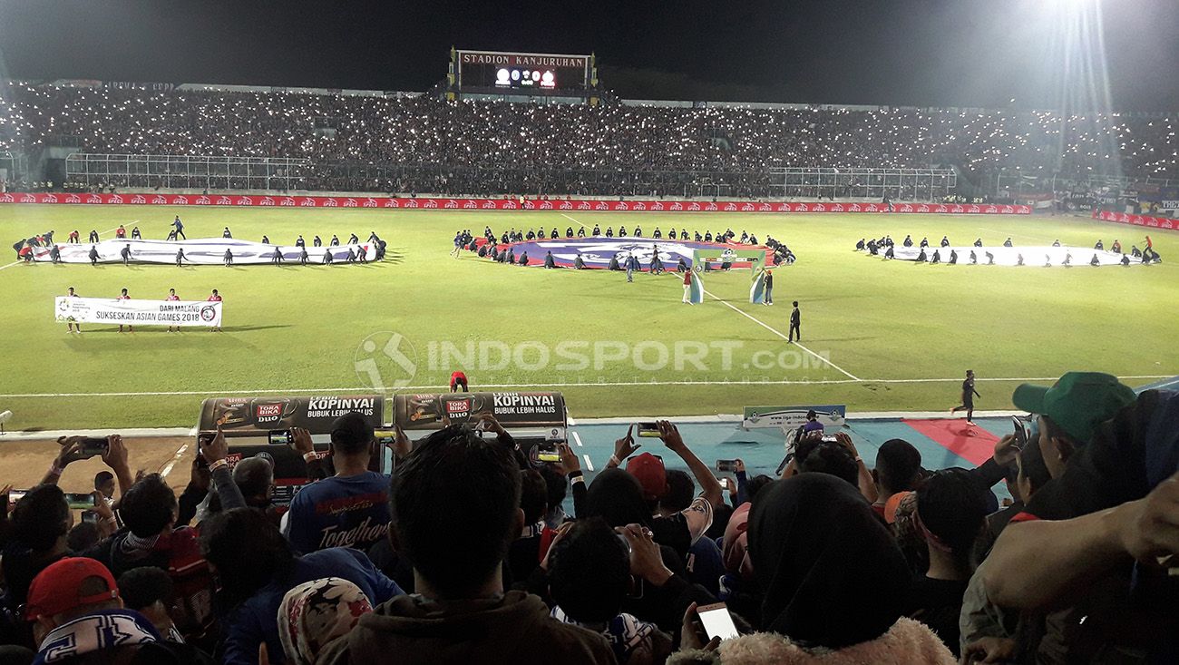 Banner HUT Arema FC Copyright: © Ian Setiawan/Football265.com