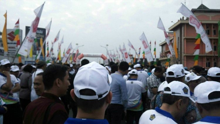 Obor Asian Games 2018 Sampai di Lampung. Copyright: &copy; lampungpro