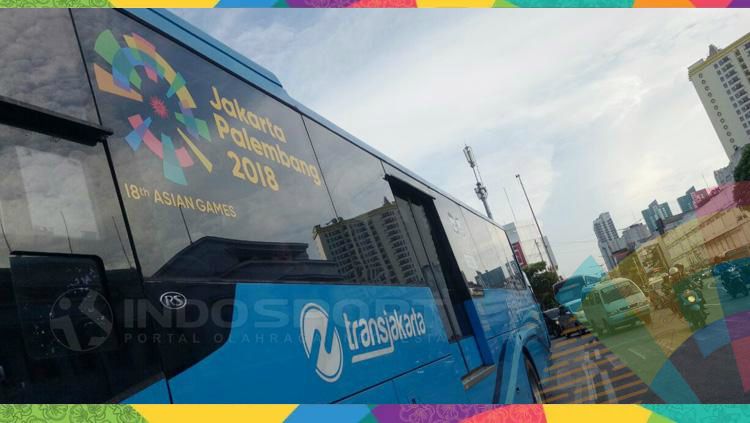 Bus Transjakarta gratis selama Asian Games 2018 Copyright: © Annisa Hardjanti/INDOSPORT