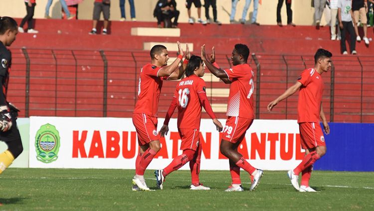 Pemain Persija saat melawan Persikabo Kabupaten Bogor di Piala Indonesia 2018. Copyright: © Media Persija
