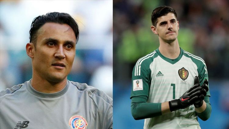 Thibaut Courtois dan Keylor Navas. Copyright: © T13