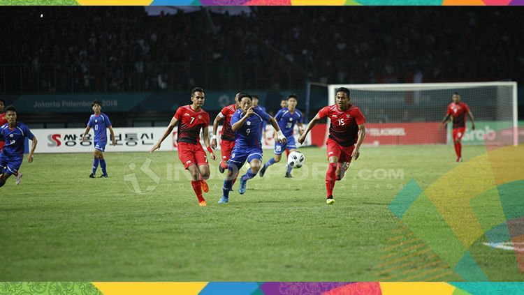 Situasi pertandingan Taiwan melawan Timnas Indonesia U16. Herry Ibrahim Copyright: © Herry Ibrahim/INDOSPORT