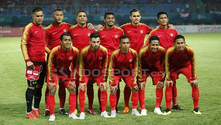 Skuat Timnas Indonesia U-23 di laga Asian Games 2018. Copyright: © Herry Ibrahim/INDOSPORT