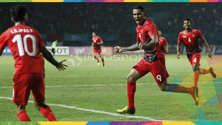 Penyerang Indonesia U-23, Alberto Goncalves mengatakan jika lawannya di pertandingan ketiga penyisihan Grup A Asian Games 2018 nanti tidak sekuat Palestina. Copyright: © INDOSPORT