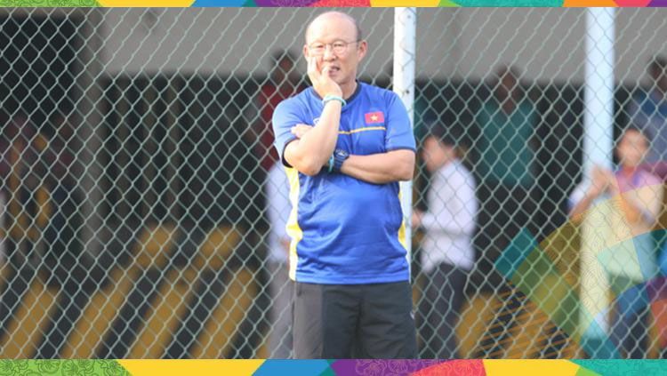 Hang-seo Park pelatih Timnas Vietnam di Asian Games 2018. Copyright: © VnExpress