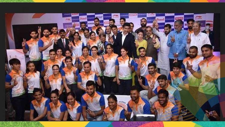 Indian Olympic Association ketika melepas kontingen Asian Games 2018 ke Jakarta-Palembang. Copyright: © Indian Olympic Association (IOA)