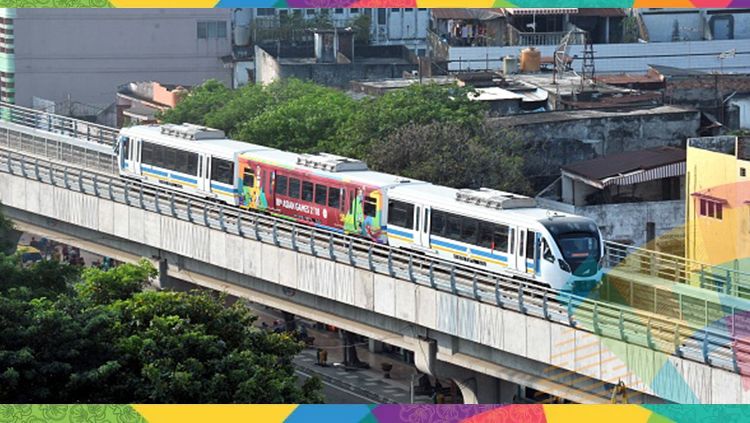 LRT atau kereta cepat di Palembang untuk Asian Games 2018. Copyright: © INDOSPORT