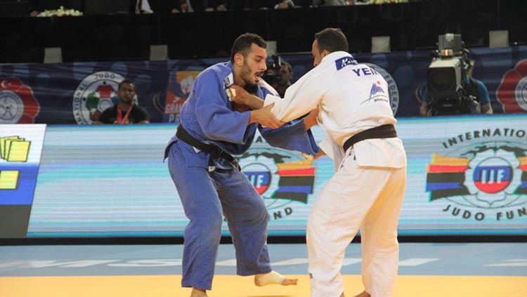 Atlet judo Yaman, Ali Khousrof (kanan). Copyright: © Judo Inside