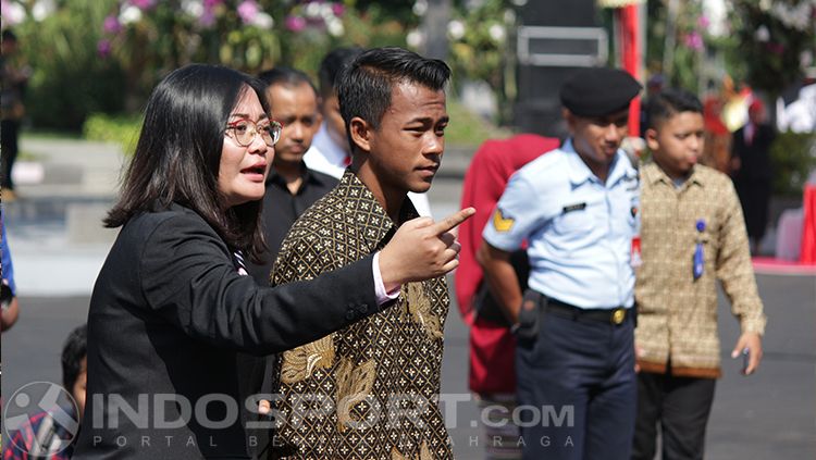 Mochammad Supriadi diundang dalam HUT RI di Surabaya oleh Tri Rismaharini. Copyright: &copy; INDOSPORT/Fitra Herdian