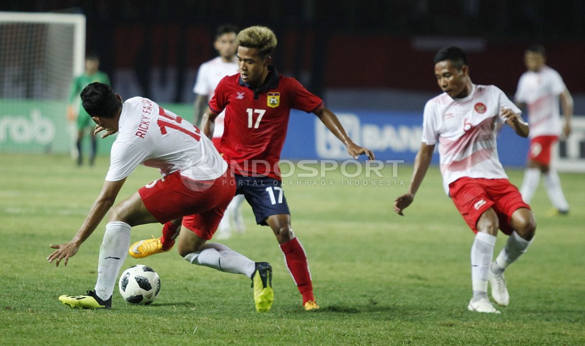 Laos U-23 vs Indonesia U-23 di Asian Games 2018. Copyright: © Herry Ibrahim/INDOSPORT