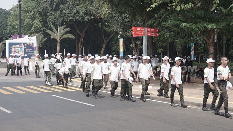 Persiapan menjelang Opening Ceremony Asian Games 2018. Copyright: © Abdul Aziz/Indosport