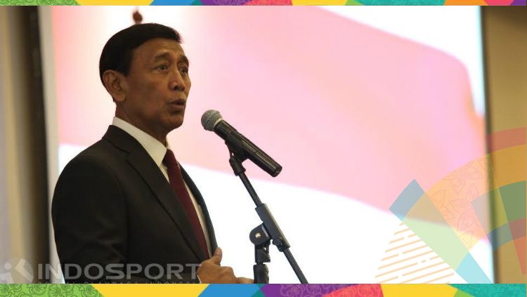 Ketua umum PP PBSI, Wiranto mengaku prihatin melihat adanya polemik pada proses audisi pencarian bakat untuk menjadi atlet bulu tangkis dengan KPAI. Copyright: © Herry Ibrahim/INDOSPORT
