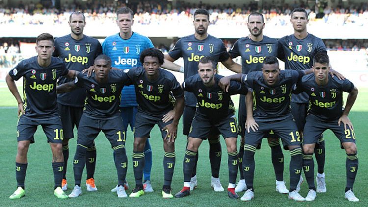 Skuat Juventus di laga perdana Serie A Italia. Copyright: © Getty Images