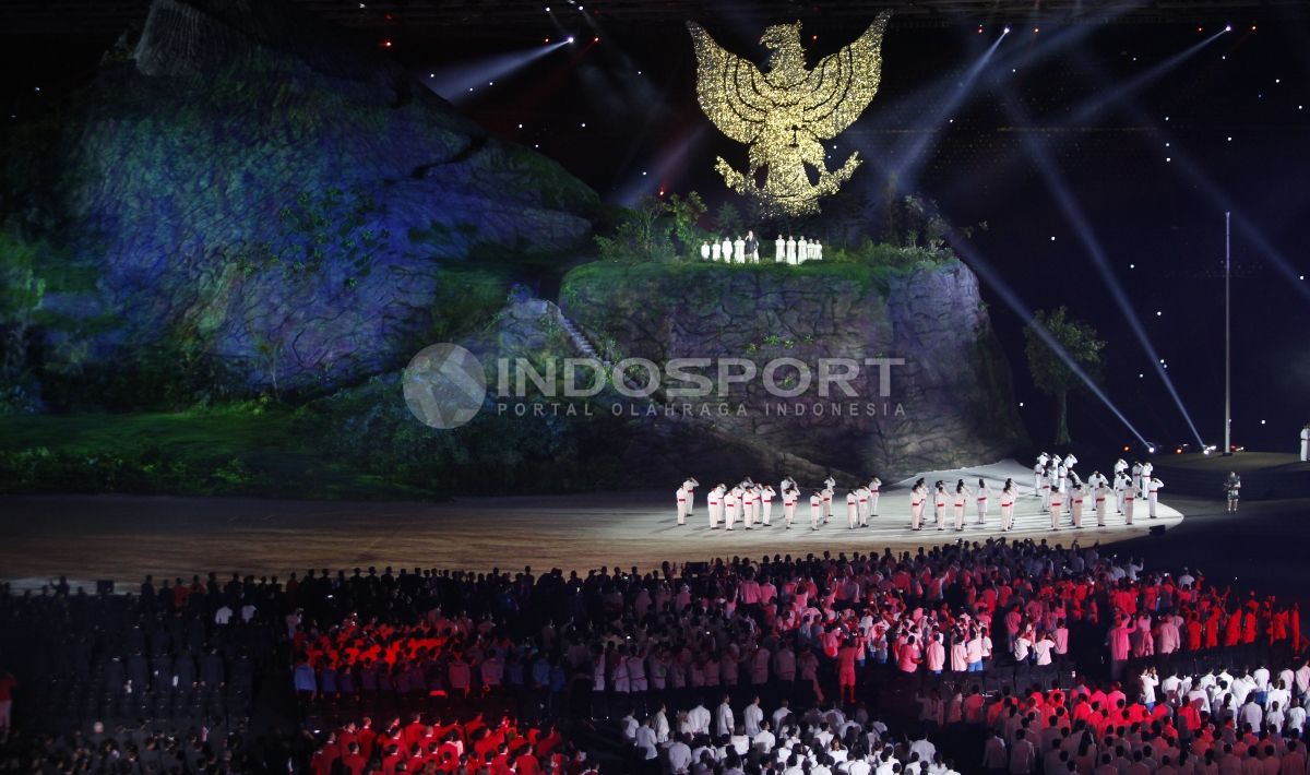 Kemeriahan Opening Ceremony Asian Games 2018 Copyright: © INDOSPORT/Herry Ibrahim