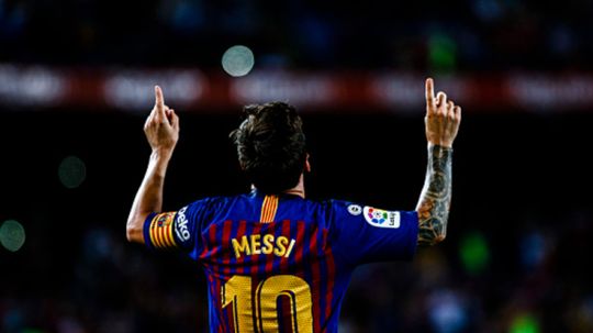 Lionel Messi lakukan selebrasi Copyright: © Getty Images