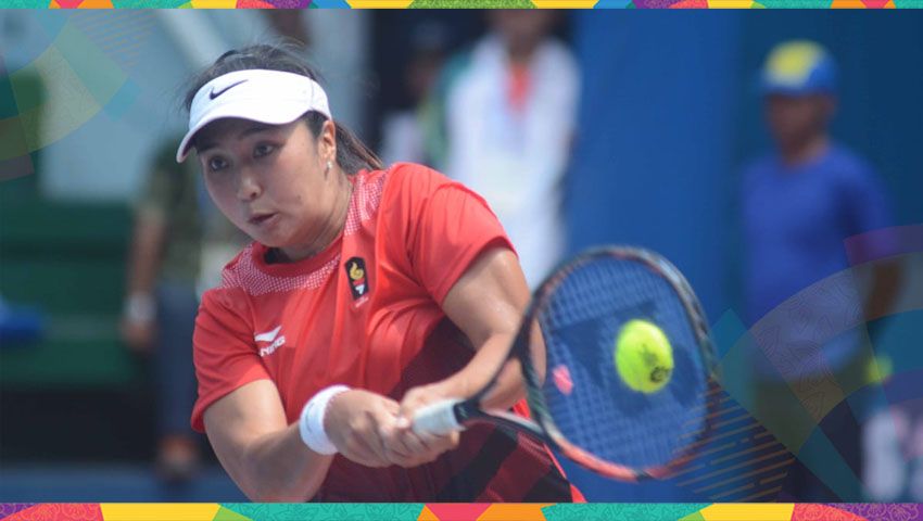 Aldila Sutjiadi/Eudice Chong berhasil menjuarai turnamen ITF Japan 16A sektor ganda putri, Minggu (13/10/19). Copyright: © PP Pelti
