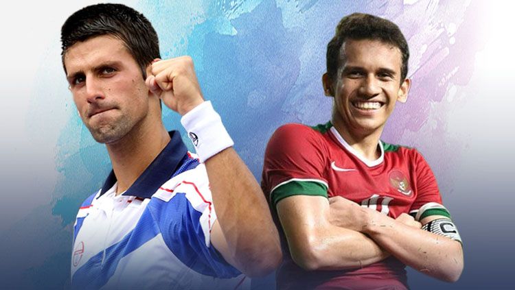 Novak Djokovic vs Egy Maulana Vikri Copyright: © Indosport.com