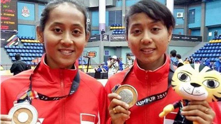 Si kembar Lena dan Leni, atlet andalan sepak takraw Indonesia Copyright: © Tribun News