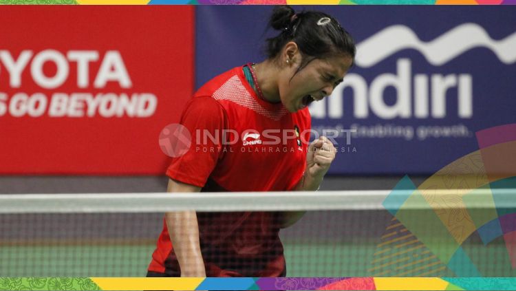 Gregoria Mariska Tunjung, tunggal putri Indonesia di Asian Games 2018. Copyright: © Herry Ibrahim/INDOSPORT