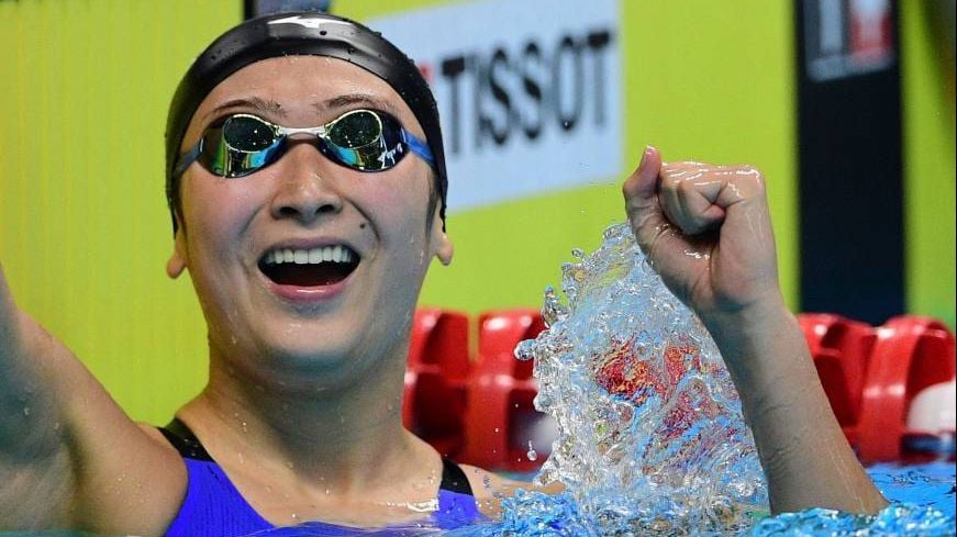 Atlet renang, Rikako Ikee, yang menyumbang empat medali emas untuk Jepang. Copyright: © Japan Times