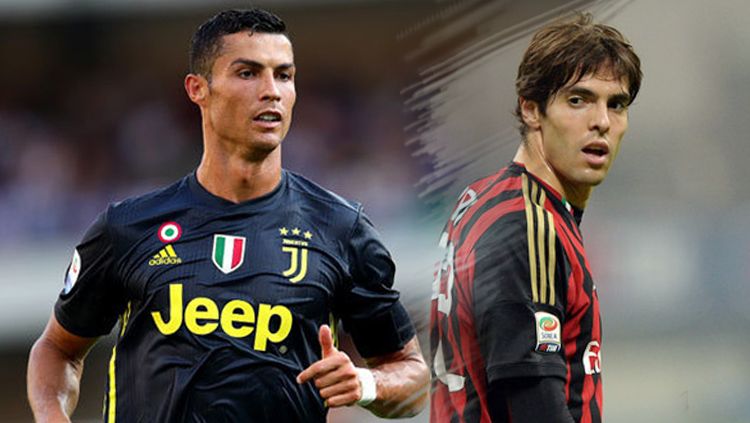 Cristiano Ronaldo dan Kaka. Copyright: © Getty Images