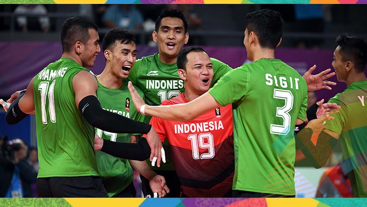Timnas Bola Voli Indonesia siap unjuk gigi di gelaran SEA Games 2019 dengan misi khusus menyabet medali emas. Copyright: © INASGOC/Dwi Prasetyo