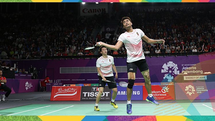 Tontowi/Liliyana di babak semifinal Asian Games 2018. Copyright: © PBSI