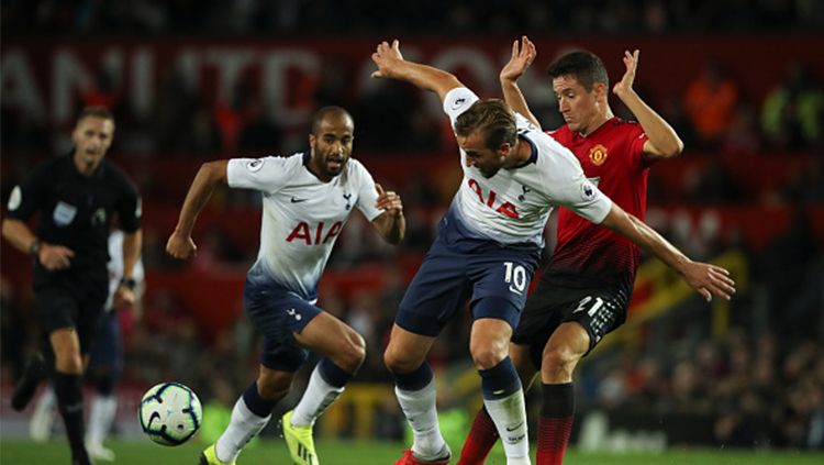 Pertandingan Liga Primer Inggris: Manchester United vs Tottenham Hotspur. Copyright: © Getty Images