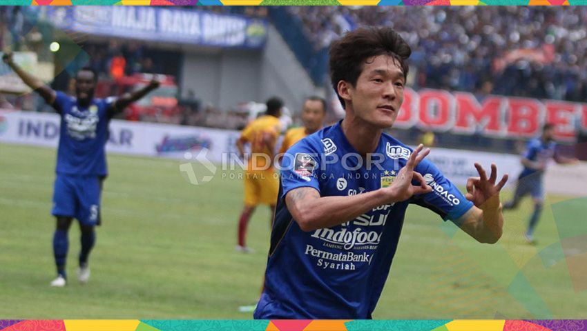 Oh In-kyun, mantan pemain Persib yang kini berseragam klub Liga 1 lainnya, Arema FC. Copyright: © Herry Ibrahim/Indosport.com