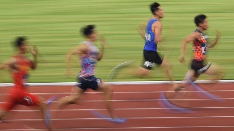 Para pelari sprint di Asian Games 2018. Copyright: © INDOSPORT