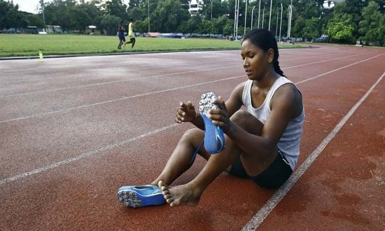 Swapna Barman, atlet atletik India dengan kelainan genetik di kakinya Copyright: © India Today