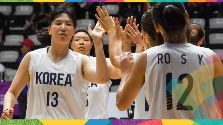 Tim basket Korea Bersatu di Asian Games 2018. Copyright: &copy; Strait Times