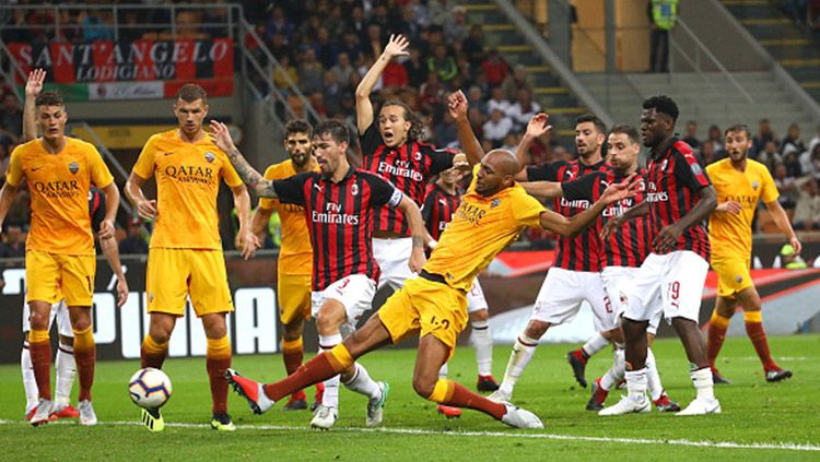 Ini Link Live Streaming Serie A Liga Italia antara AS Roma vs AC Milan. Copyright: © Getty Images