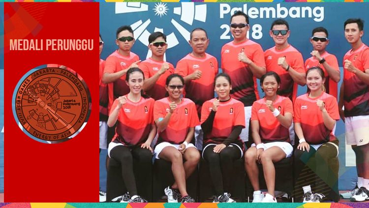 Tim tenis putra Indonesia sumbang medali perunggu. Copyright: &copy; arayanaNews.com