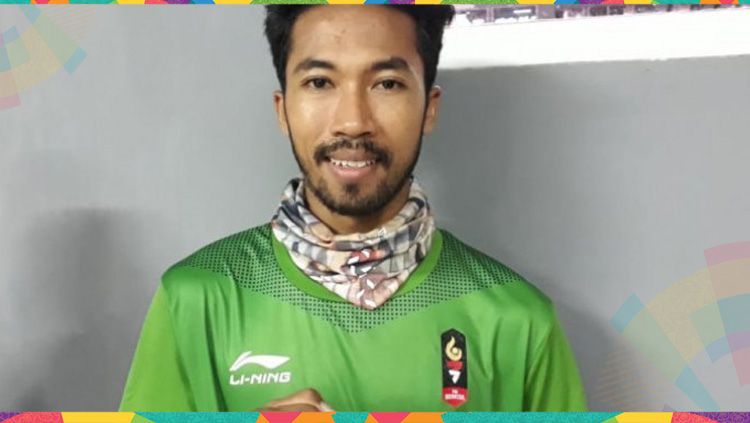 Pemain sepaktakraw Indonesia yang meraih medali emas Asian Games 2018, Saiful Rijal. Copyright: © http://sumsel.tribunnews.com