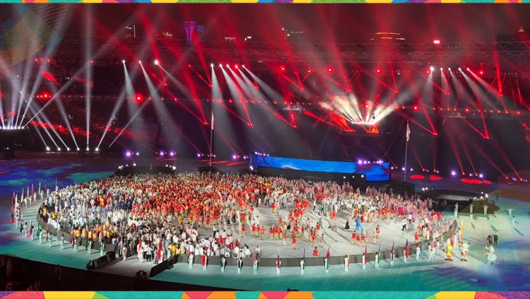 Kemeriahan penutupan Asian Games 2018. Copyright: © IG: @radenrauf