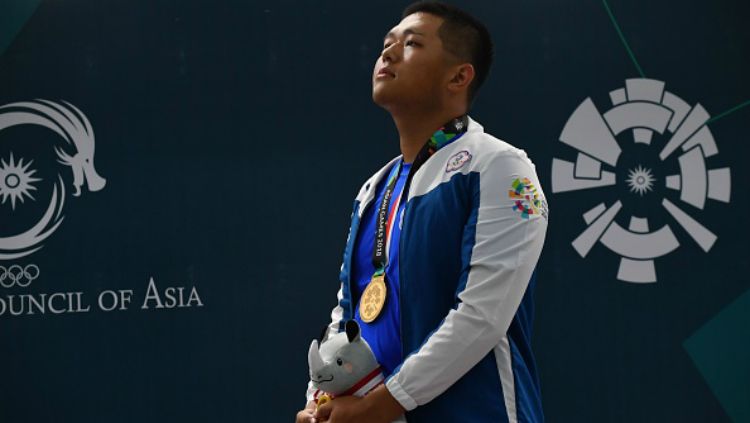 Atlet menembak Taiwan, Yang Kun-pi dalam Asian Games 2018. Copyright: © Getty Images