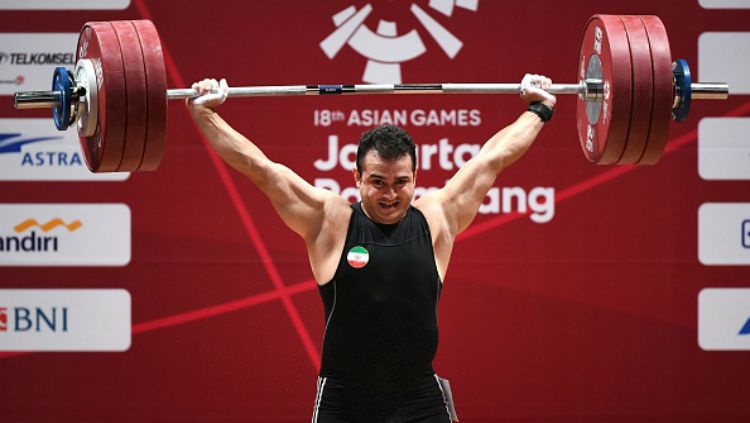 Sohrab Moradi, atlet angkat besi Iran di Asian Games 2018. Copyright: © Getty Images