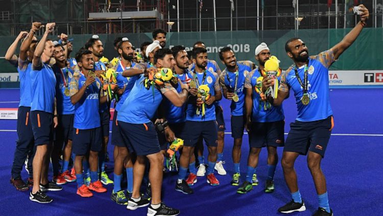 Timnas hoki India di Asian Games 2018. Copyright: © Getty Images