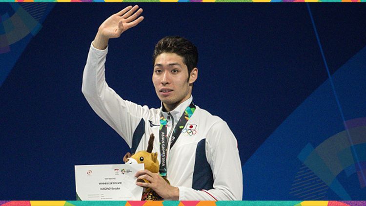 Atlet renang Korea Selatan, Hagino Kosuke menjadi MVP Asian Games 2014. Copyright: © Getty Images