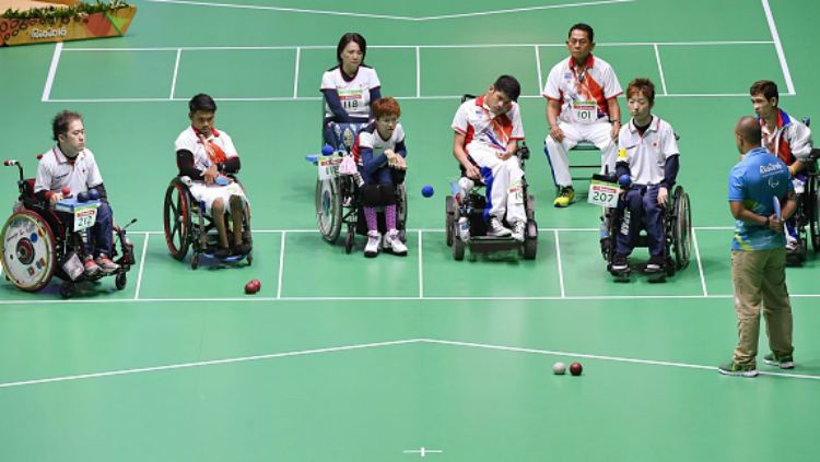 Kontingen Jepang di final Boccia Olimpiade 2016. Copyright: © Getty Images